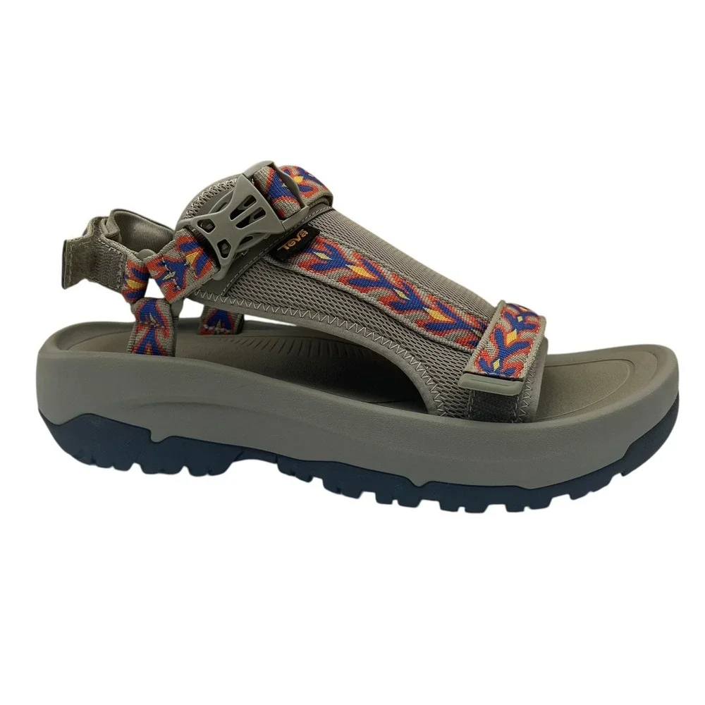 Teva Mens Hurricane Ampsole Sport Outdoor Sandal Size 10 Olive-Green-Blue-Yellow